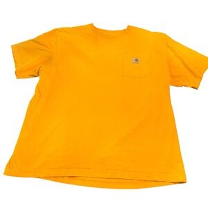 Carhartt Men’s Yellow XL Heavy Duty Work  Pocket TShirt